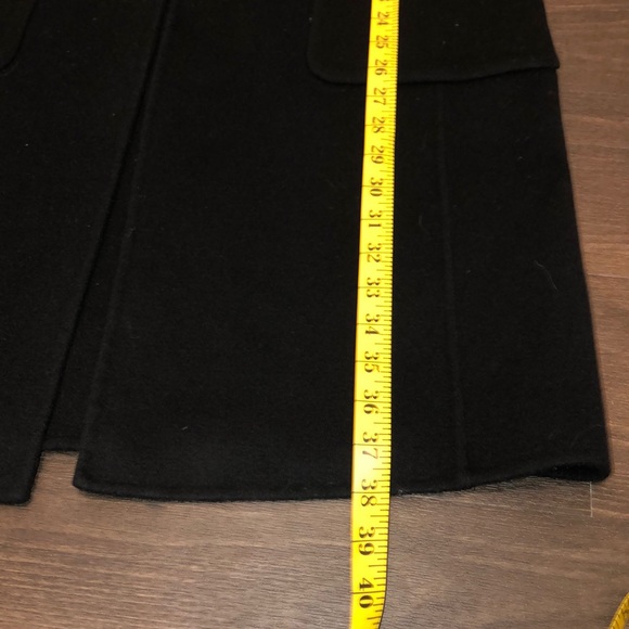 Marvin Richards Black Wool Coat Size 8 - Picture 11 of 13